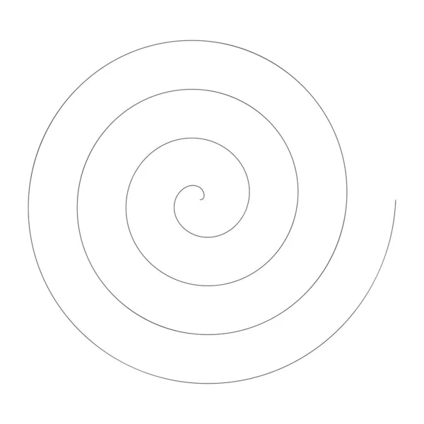 Spiral Swirl Twirl Shape Element Vector Illustration — Image vectorielle