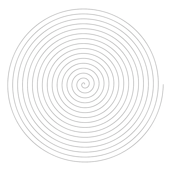 Spiral Girdap Dönme Şekli Element Vektör Illüstrasyonu — Stok Vektör