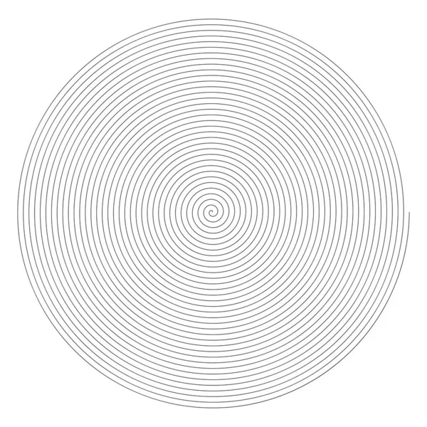 Espiral Remolino Giro Forma Elemento Vector Ilustración — Vector de stock