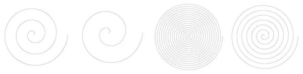 Spirale Wirbel Wirbel Formelement Vektor Illustration Aktienvektor Illustration Clip Art — Stockvektor