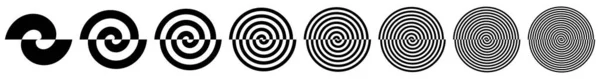 Spiral Swirl Twirl Shape Element Vector Illustration Stock Vector Illustration — Vector de stock