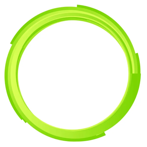 Abstrakter Kreis Kreisrundes Gestaltungselement Symbol — Stockvektor