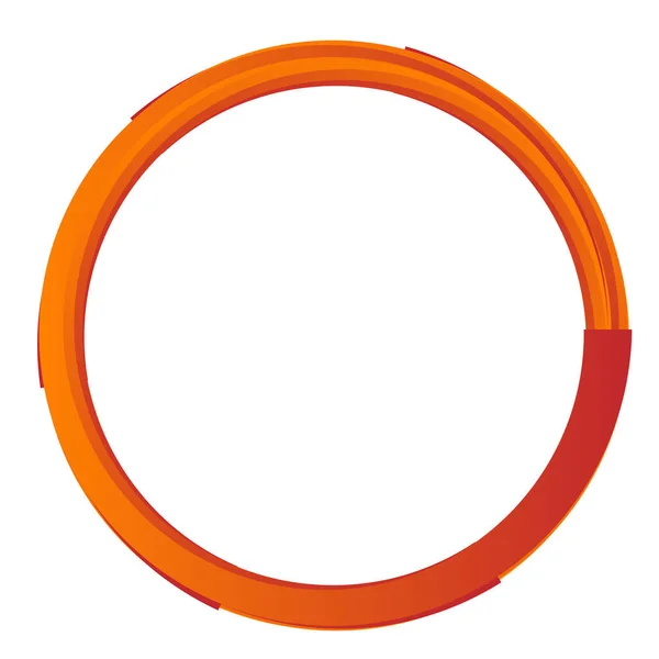 Cercle Abstrait Élément Design Circulaire Icône — Image vectorielle