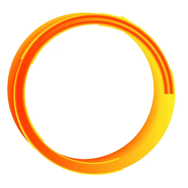 Abstract Circle Circular Design Element Icon — Archivo Imágenes Vectoriales