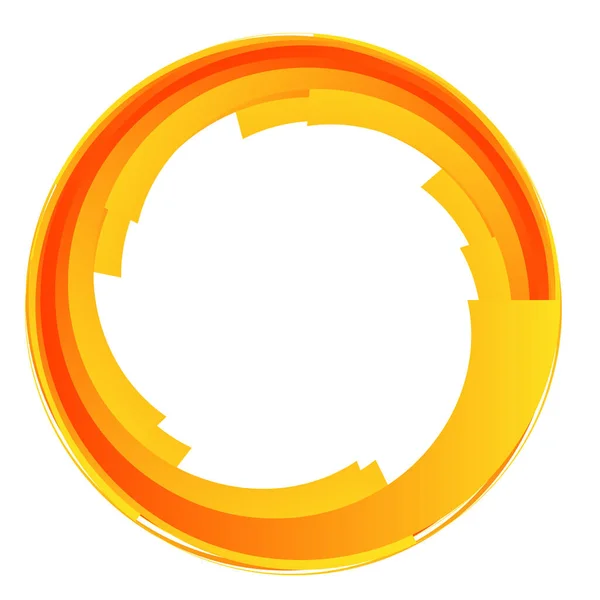 Krąg Abstrakcyjny Okrągły Element Konstrukcyjny Ikona — Wektor stockowy