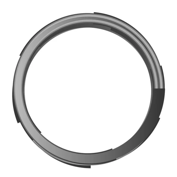 Círculo Abstracto Elemento Diseño Circular Icono — Vector de stock