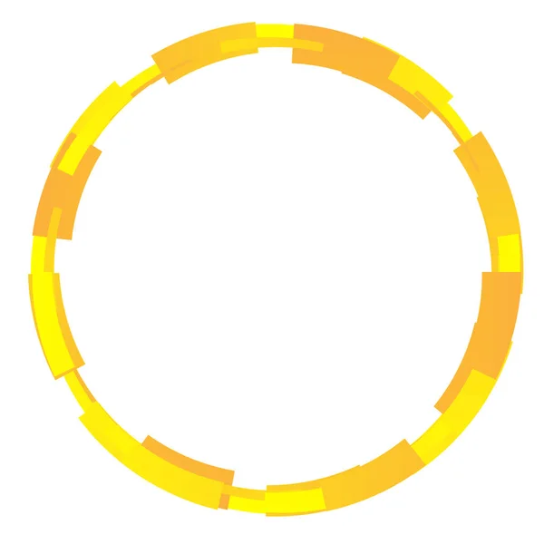 Cerchio Astratto Elemento Design Circolare Icona — Vettoriale Stock