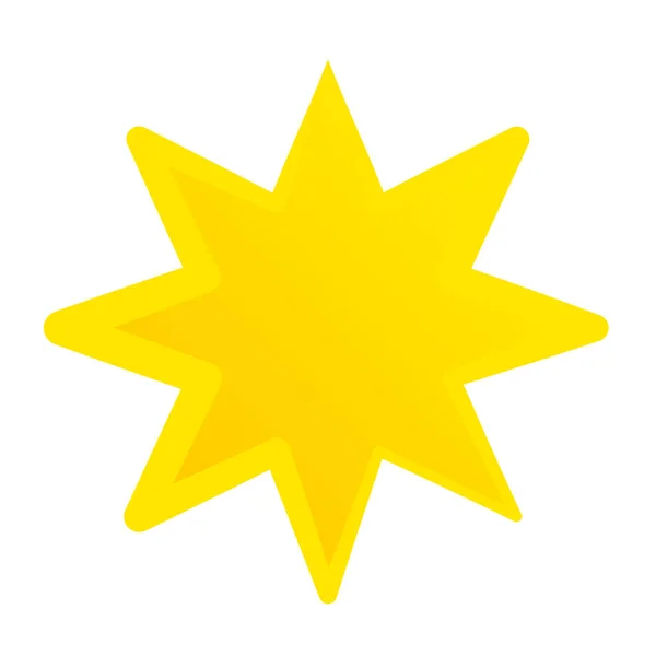 Star Starlet Shape Icon Award Prize Concept — Vector de stock