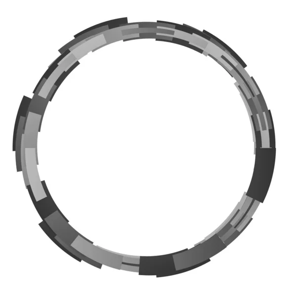 Krąg Abstrakcyjny Okrągły Element Konstrukcyjny Ikona — Wektor stockowy