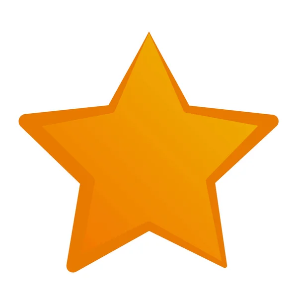 Star Starlet Shape Icon Award Prize Concept — Stock Vector