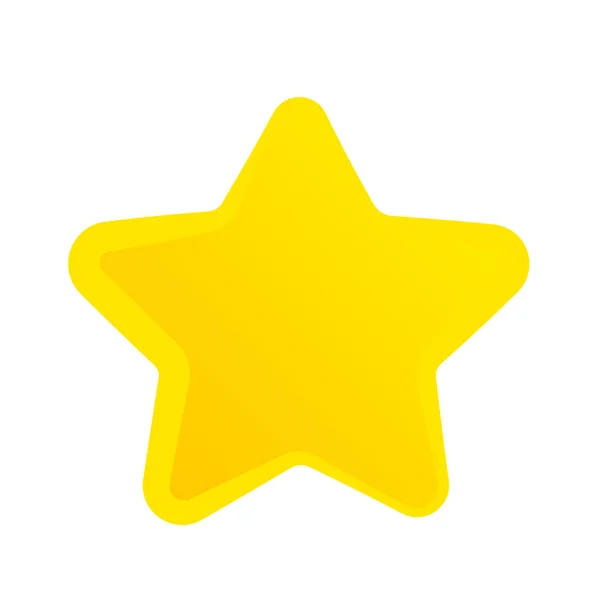 Star Starlet Shape Icon Award Prize Concept — Stock Vector