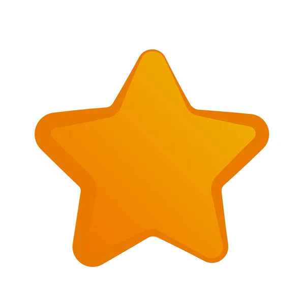 Star Starlet Shape Icon Award Prize Concept — Stock Vector