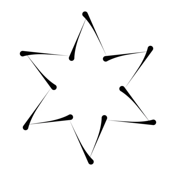 Star Starlet Shape Icon Award Prize Concept — Image vectorielle
