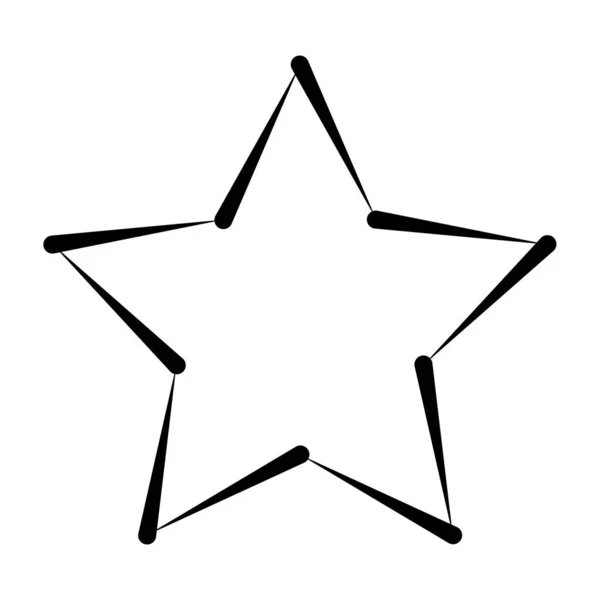 Star Starlet Shape Icon Award Prize Concept — ストックベクタ