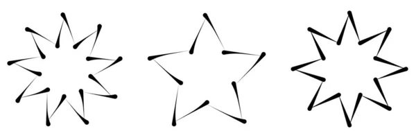 Star Starlet Shape Icon Award Prize Concept Stock Vector Illustration — Stock Vector