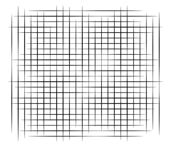 Random Grid Mesh Pattern Element Vector Illustration — ストックベクタ