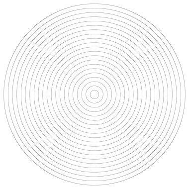 Eşmerkezli daireler, halkalar. Spiral, girdap, kıvrık şekil tasarım elementi