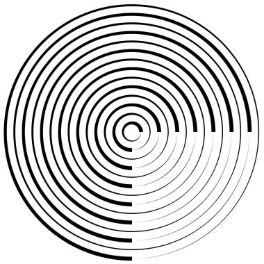 Spiral, girdap, kıvrık şekil tasarım elementi