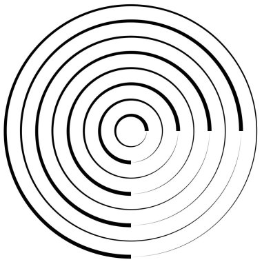 Spiral, girdap, kıvrık şekil tasarım elementi