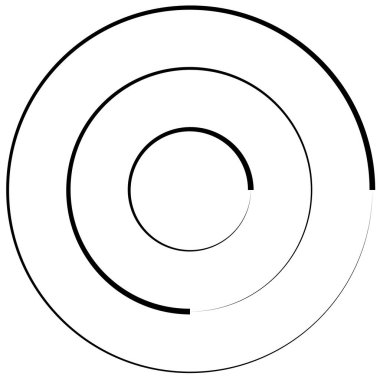 Spiral, girdap, kıvrık şekil tasarım elementi