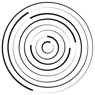 Spiral, girdap, kıvrık şekil tasarım elementi
