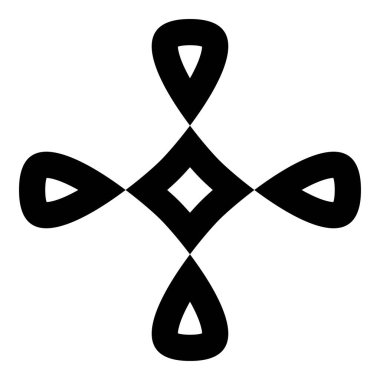 Soyut minimetrik çizgiler motifi, mandala simgesi, sembol kümesi