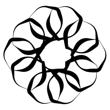 Soyut geometrik, dairesel şekil ögesi