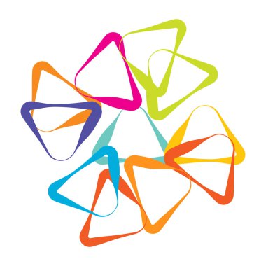 Soyut geometrik, dairesel şekil ögesi