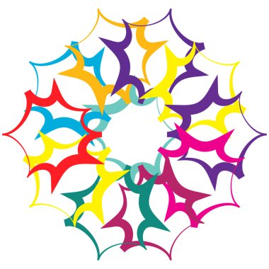 Soyut geometrik, dairesel şekil ögesi