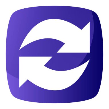 Değiş tokuş dönüş okları simgesi