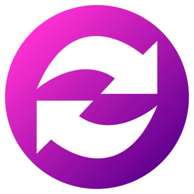 Değiş tokuş dönüş okları simgesi