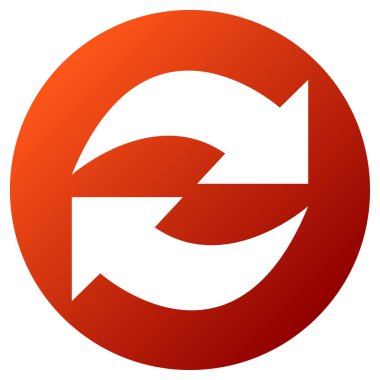 Değiş tokuş dönüş okları simgesi