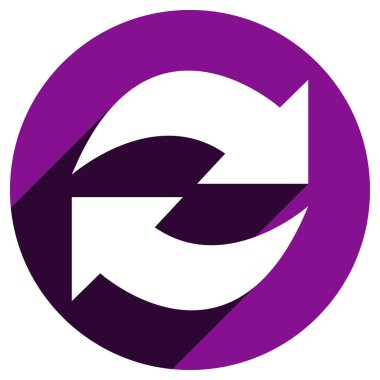 Değiş tokuş dönüş okları simgesi