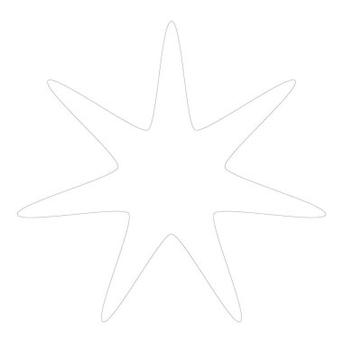 Radikal, yayılan yıldız şekli elementi