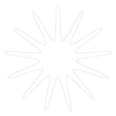 Radikal, yayılan yıldız şekli elementi