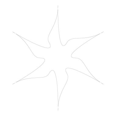 Radikal, yayılan yıldız şekli elementi