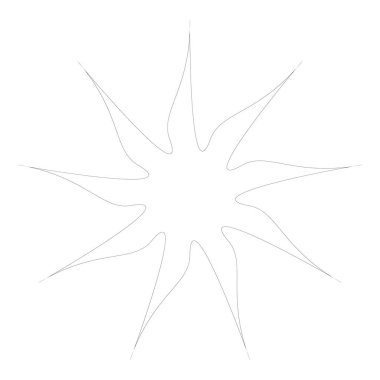 Radikal, yayılan yıldız şekli elementi