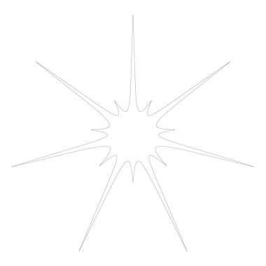 Radikal, yayılan yıldız şekli elementi