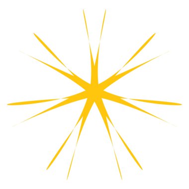 Radikal, yayılan yıldız şekli elementi