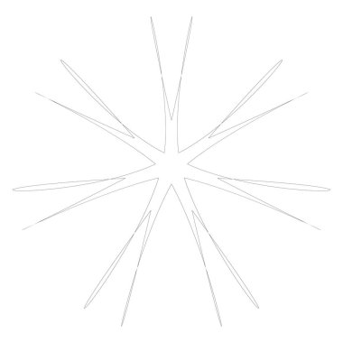 Radikal, yayılan yıldız şekli elementi