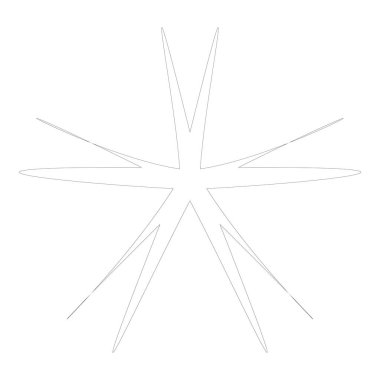 Radikal, yayılan yıldız şekli elementi