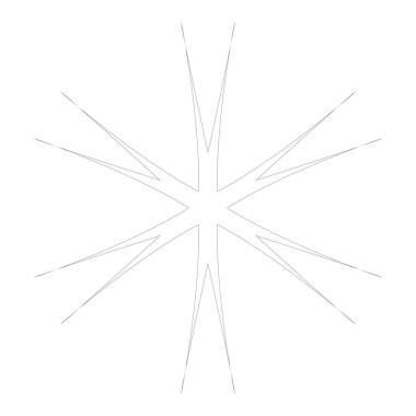 Radikal, yayılan yıldız şekli elementi