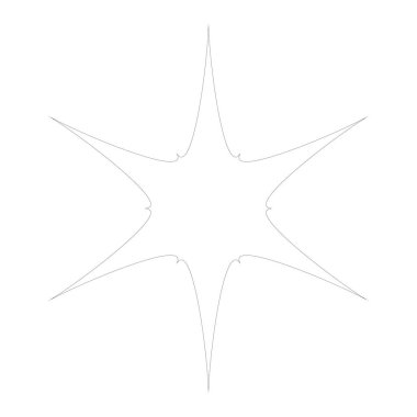 Radikal, yayılan yıldız şekli elementi