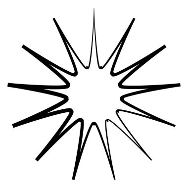 Radikal, yayılan yıldız şekli elementi