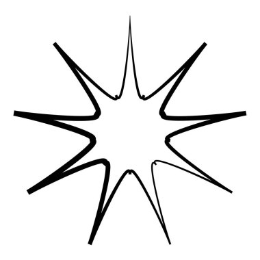 Radikal, yayılan yıldız şekli elementi