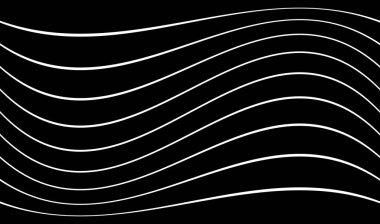 Dalgalı, dalgalı çizgiler. Dalga etkisi çizgileri hisse senedi vektör çizimi