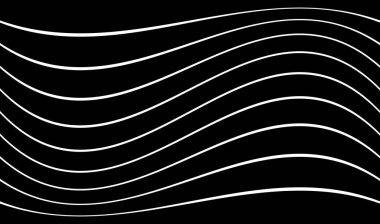 Dalgalı, dalgalı çizgiler. Dalga etkisi çizgileri hisse senedi vektör çizimi