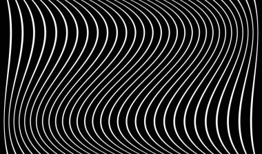 Dalgalı, dalgalı çizgiler. Dalga etkisi çizgileri hisse senedi vektör çizimi