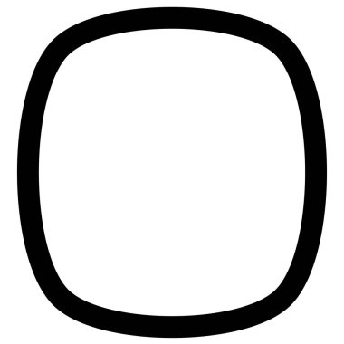 Basit yuvarlak organik şekil tasarımı ögesi