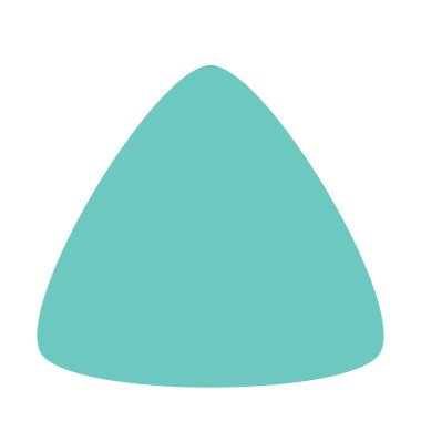 Basit yuvarlak organik şekil tasarımı ögesi